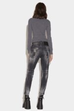 Dsquared2 Iconic Black Squat Wash Skinny Dan Jeans D2 BLACK - Image 2