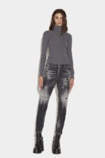 Dsquared2 Iconic Black Squat Wash Skinny Dan Jeans D2 BLACK - Image 3
