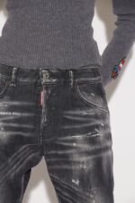 Dsquared2 Iconic Black Squat Wash Skinny Dan Jeans D2 BLACK - Image 4
