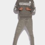 Dsquared2 Iconic Black Tab Partially Organic Cotton Skater Jeans
