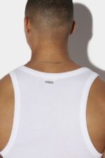 Dsquared2 Iconic BLACK Warmy Tank Top D2 - Image 3