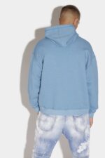 Dsquared2 Iconic BLACK Wave Logo Herca Hoodie - Image 2