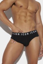 Dsquared2 Iconic BLACK/WHITE Be Icon Brief - Image 3