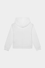 Dsquared2 Iconic BLACK/WHITE D2Kids Hoodie - Image 2
