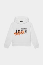 Dsquared2 Iconic BLACK/WHITE D2Kids Hoodie