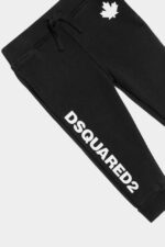 Dsquared2 Iconic BLACK/WHITE DS2 Kids Sweatpants - Image 3
