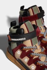 Dsquared2 Iconic Boxer Sneakers FANTASY/BORDEAUX - Image 4