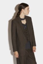 Dsquared2 Iconic Boyfriend Jacket BROWN/GREY - Image 3