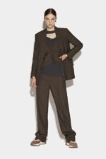 Dsquared2 Iconic Boyfriend Jacket BROWN/GREY - Image 4
