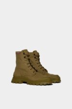 Dsquared2 Iconic BROWN/IVORY Tank Combat Boots D2 BROWN - Image 3