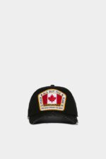 Dsquared2 Iconic Canadian Flag Baseball Cap BLACK D2