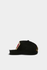Dsquared2 Iconic Canadian Flag Baseball Cap BLACK D2 - Image 3