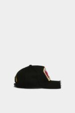 Dsquared2 Iconic Canadian Flag Baseball Cap BLACK D2 - Image 4