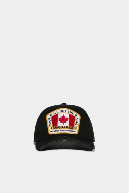 Dsquared2 Iconic Canadian Flag Baseball Cap BLACK D2