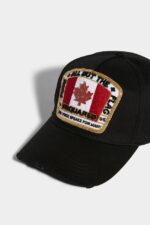 Dsquared2 Iconic Canadian Flag Baseball Cap BLACK D2 BLACK - Image 5
