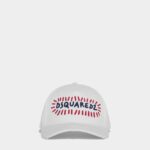 Dsquared2 Iconic Cartoon Baseball Cap WHITE