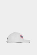 Dsquared2 Iconic Cartoon Baseball Cap WHITE - Image 4