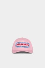 Dsquared2 Iconic Cartoon Baseball Cap WHITE/LIGHT PINK