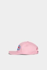 Dsquared2 Iconic Cartoon Baseball Cap WHITE/LIGHT PINK - Image 3