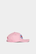 Dsquared2 Iconic Cartoon Baseball Cap WHITE/LIGHT PINK - Image 4