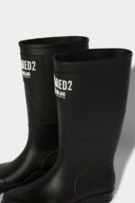 Dsquared2 Iconic Ceresio 9 Rain Boots BLACK DS2 - Image 4