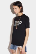 Dsquared2 Iconic Ceresio 9 Renny T-Shirt WHITE/BLACK - Image 3