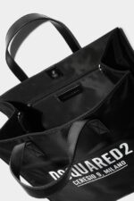 Dsquared2 Iconic Ceresio 9 Shopping Bag D2 BLACK - Image 5