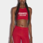 Dsquared2 Iconic Ceresio 9 Sport Bra BLACK/RED