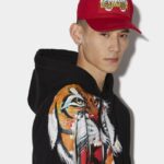 Dsquared2 Iconic Chinese NY Baseball Cap BLACK