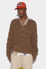 Dsquared2 Iconic Chunky Knit Sweater WHITE