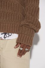 Dsquared2 Iconic Chunky Knit Sweater WHITE - Image 4