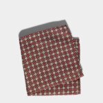 Dsquared2 Iconic Classic Pocket Square D2 BORDEAUX