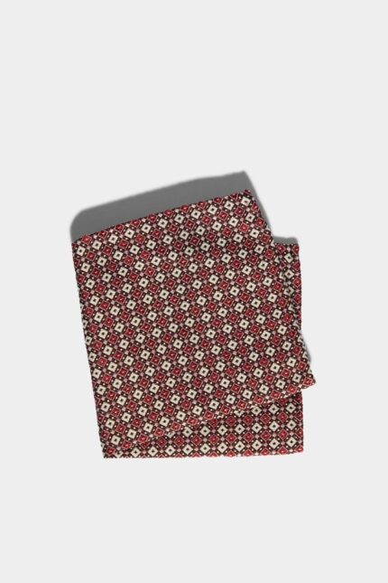 Dsquared2 Iconic Classic Pocket Square D2 BORDEAUX
