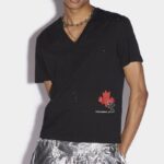 Dsquared2 Iconic Click Leaf Box V-Neck T-Shirt