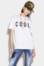 Dsquared2 Iconic Cool Smoke T-Shirt D2 WHITE/BLACK - Image 3