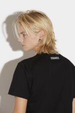 Dsquared2 Iconic Cool Smoke T-Shirt WHITE/BLACK - Image 5