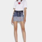 Dsquared2 Iconic Cuff Mini Skirt