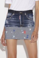 Dsquared2 Iconic Cuff Mini Skirt - Image 3