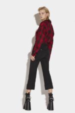 Dsquared2 Iconic Cuffed Bell Bottom Trousers D2 BLACK - Image 2