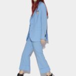 Dsquared2 Iconic Cuffed Bell Bottom Trousers RED/SKY