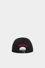 Dsquared2 Iconic D2 Baseball Cap BLACK - Image 2