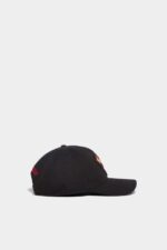 Dsquared2 Iconic D2 Baseball Cap BLACK - Image 4