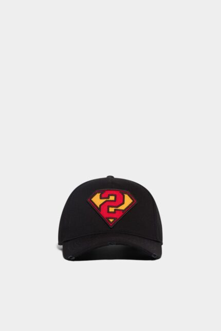 Dsquared2 Iconic D2 Baseball Cap BLACK