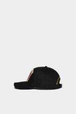 Dsquared2 Iconic D2 Baseball Cap BLACK/NAVY - Image 3