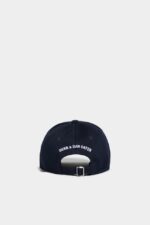 Dsquared2 Iconic D2 Baseball Cap NAVY - Image 2