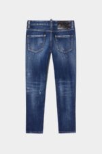 Dsquared2 Iconic D2 Kids BLUE DENIM Denim Jeans - Image 2