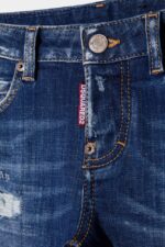 Dsquared2 Iconic D2 Kids BLUE DENIM Denim Jeans - Image 3
