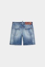 Dsquared2 Iconic D2 Kids BLUE DENIM Shorts - Image 2