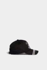 Dsquared2 Iconic D2 Kids Sport Edtn.05 Baseball Cap TANGO RED/BLACK - Image 4