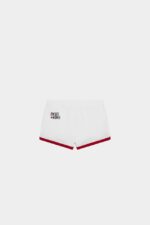 Dsquared2 Iconic D2 Kids Sweatshorts CAMELLIA ROSE/WHITE - Image 2